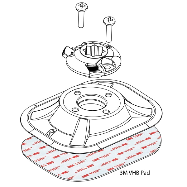 Railblaza RIB Port incl. Star Port + 3M VHB upgradepack