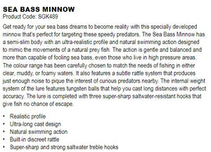 Sea Bass Minnow