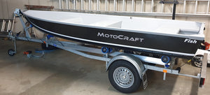 Motocraft Fish boot + trailer LAATSTE STUK!