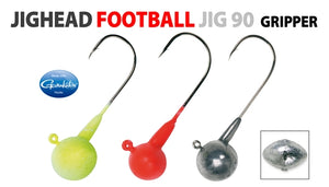 Football Jig Head - coloured Gripper