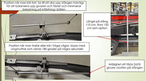 Z-bait Transducerstang / Live transducer bevestiging