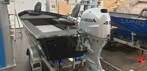 Motocraft Angler 470 + trailer + Honda 40pk  Demo boot aanbieding