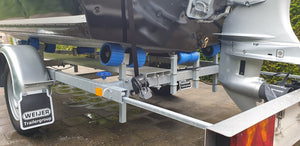 Motocraft Angler 470 + trailer + Honda 40pk  Demo boot aanbieding