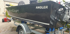 Motocraft Angler 470 + trailer + Honda 40pk  Demo boot aanbieding