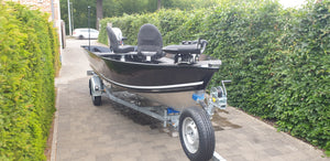 Motocraft Angler 470 + trailer + Honda 40pk  Demo boot aanbieding