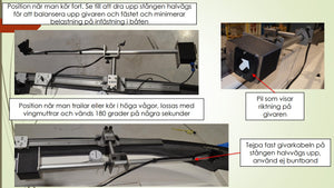 Z-bait Transducerstang / Live transducer bevestiging