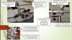 Z-bait Transducerstang / Live transducer bevestiging