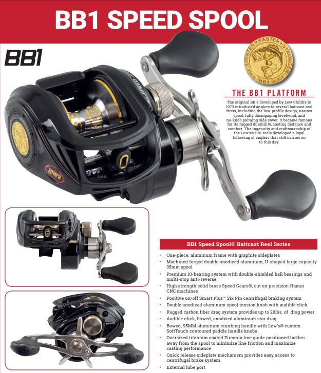 Lews Tournament MB Baitcaster Reel